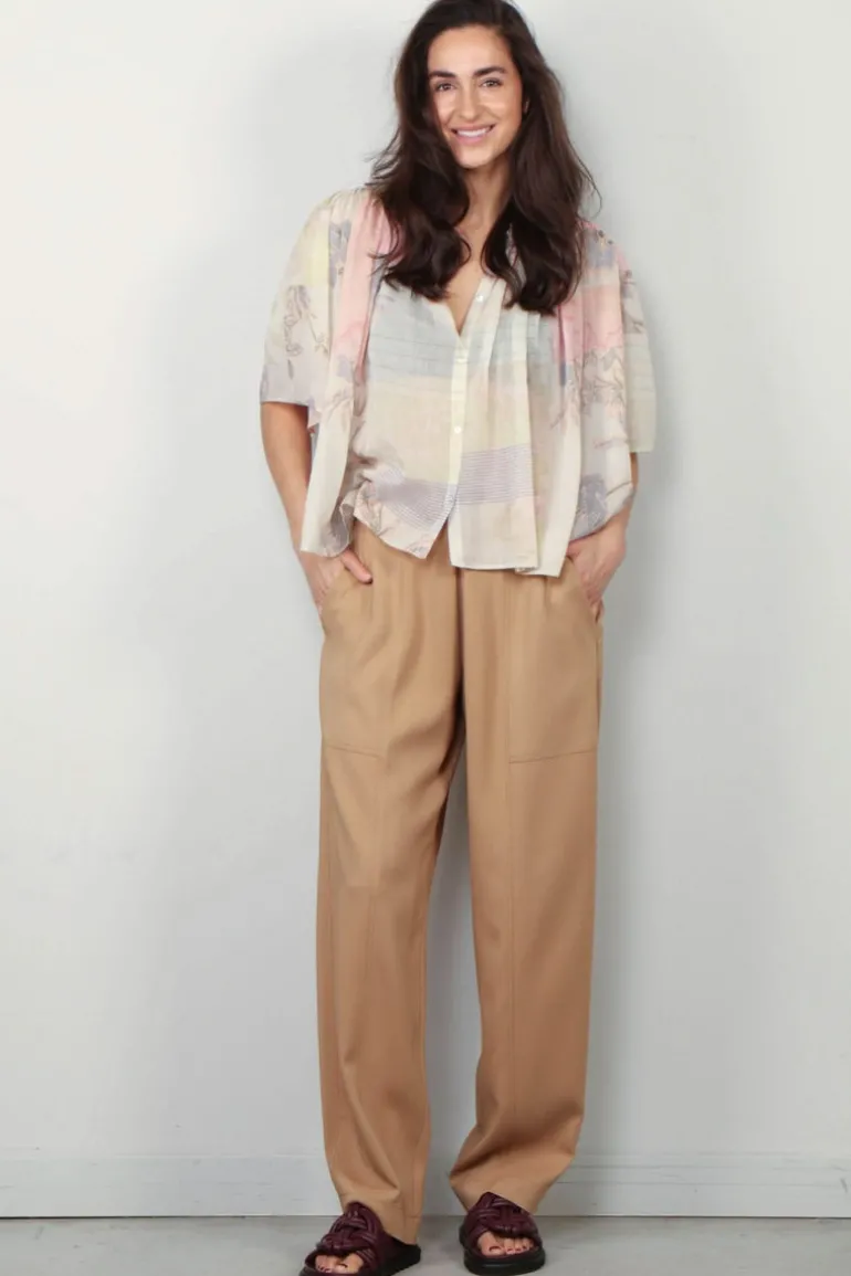 Forte_Forte Blouse - The Secred Garden Print Voile Bohemian - Pesco