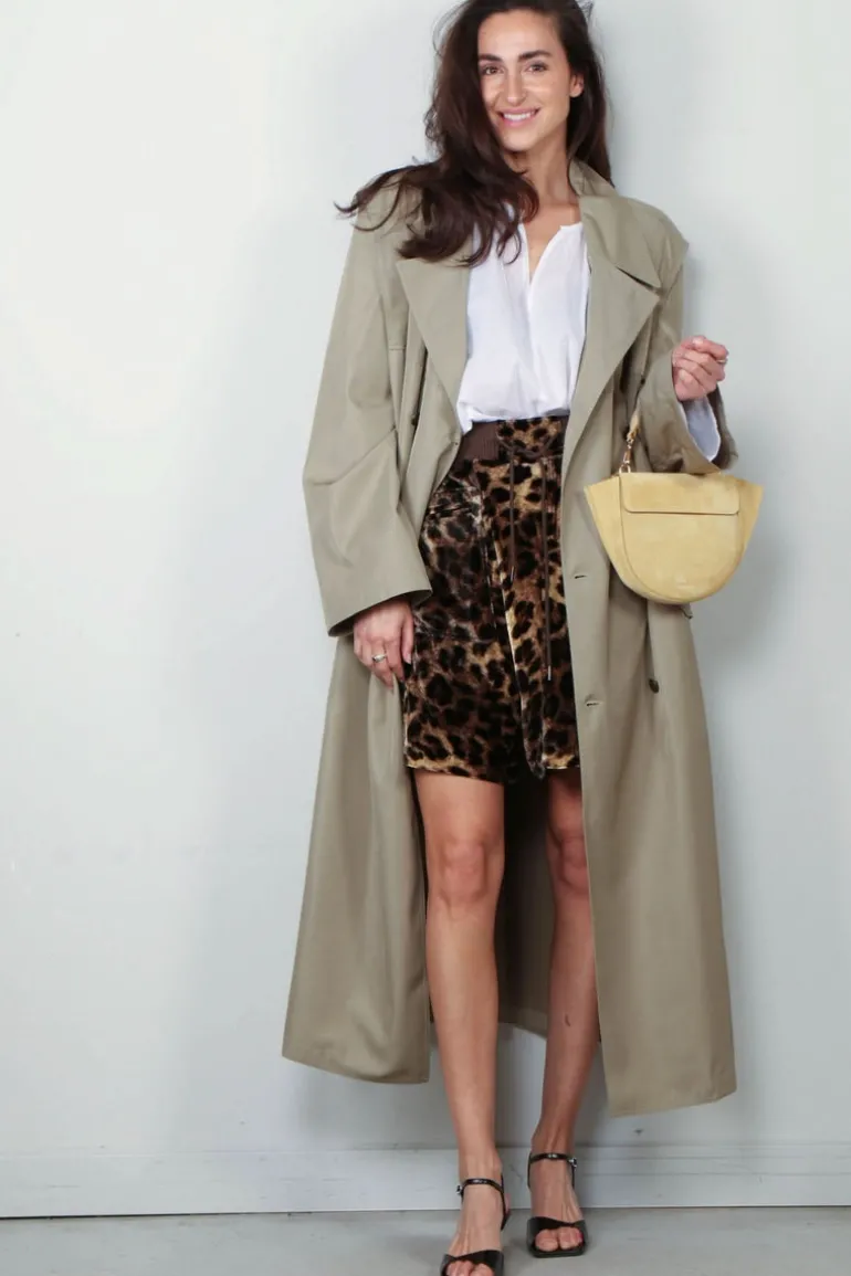 forte_forte Jas - Tech Twill Trench - Olive