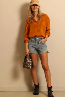 forte_forte shirt - 12404 my shirt - Caramel
