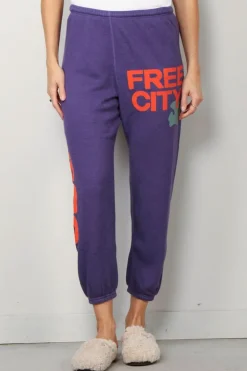 FREE CITY Jogging - Circa '99 OG Letsgo oldschool polyblend fluff - Purlple floor