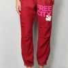 FREE CITY Jogging - Flap/Snap Freecity large matte/satin airjump - Red plant
