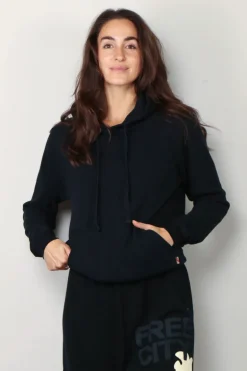 FREE CITY Hoodie - Superyumm shrinken big hoodie - Deepspace cream