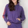 FREE CITY Hoodie - Circa '99 Neighborhood Letsgo polyblend fluff - Purlple floor
