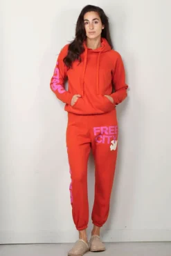 FREE CITY Jogging - Circa '99 OG Letsgo oldschool polyblend fluff - Orange machine
