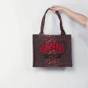 Ganni Tas - Large Easy Shopper Print Leo - Racing Red