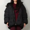 Ganni Jas - Nylon Tech Puffer Midi Jacket  -  Black