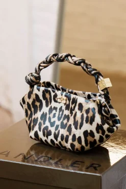 Ganni tas - A5817 Bou Bag Mini Print - Leopard
