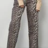 Ganni Jeans - Print Denim Izey  -  Leopard