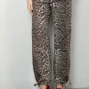 Ganni Broek - Washed Cotton Canvas Draw String Pants - Almond milk