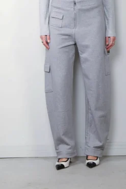 Ganni Broek - Heavy Terry Curved - Paloma Melange