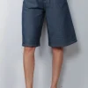 Ganni Short - Heavy Twill Denim Shorts - Rinse
