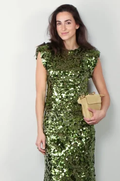 Ganni Top - Velvet Sequins Blouse - Titanite