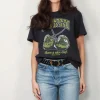 Ganni T-shirt - Basic Jersey Green Cherry Relaxed T-shirt - Phantom