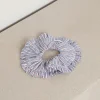 Ganni Scrunchie - Yarn Dyed Stripe Frill Scrunchie Soft - Chambray