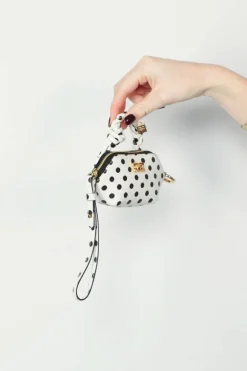 Ganni Tas - Bou Bag Nano Print Dots - Egret
