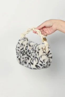 Ganni Tas - Bou Bag Mini Fur Print - Leopard