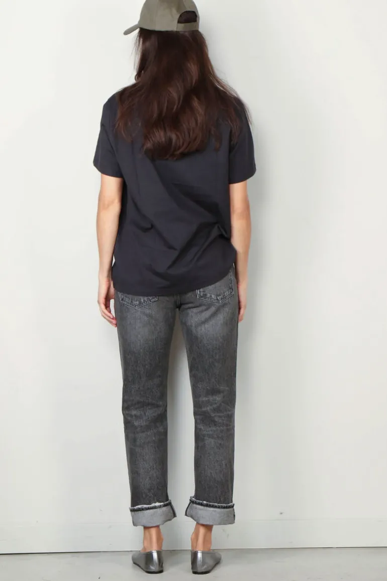 Ganni T-shirt - Basic Jersey Rose Relaxed T-shirt - Phantom