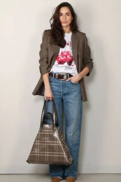 Ganni T-shirt - Basic Jersey Cherry Relaxed T-shirt - Bright white