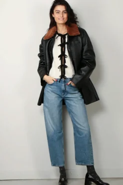Ganni Vest - Cashmere Mix Tie String Cardigan - Egret