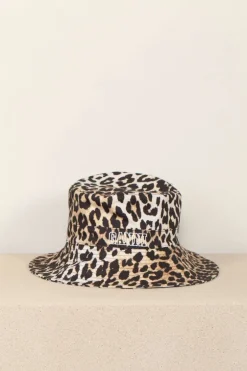 Ganni Buckethat - Fisherman Bucket hat print - Leopard
