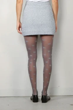 Ganni Rok - Sparkle Doubleface Mini Skirt - Silver