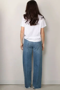 Ganni T-shirt - Basic Jersey Cat Relaxed T-shirt - Bright white