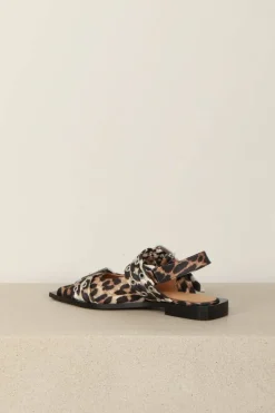 Ganni Ballerina's - Feminine Buckle Ballerina Print - Leopard
