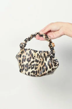 Ganni tas - A5817 Bou Bag Mini Print - Leopard