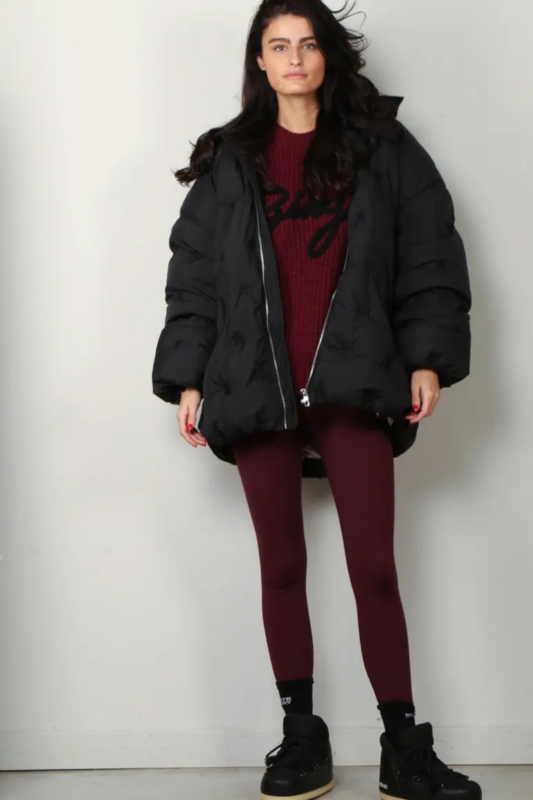 Ganni Jas - Nylon Tech Puffer Midi Jacket - Black