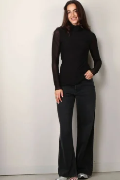 Ganni trui - T3815 Long Sleeve Rollneck - Black