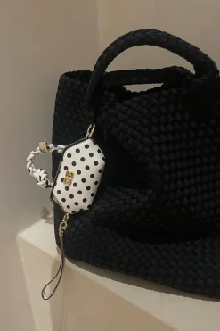 Ganni Tas - Bou Bag Nano Print Dots - Egret