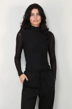 Ganni trui - T3815 Long Sleeve Rollneck - Black