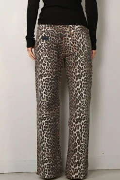Ganni Jeans - Print Denim Izey  -  Leopard