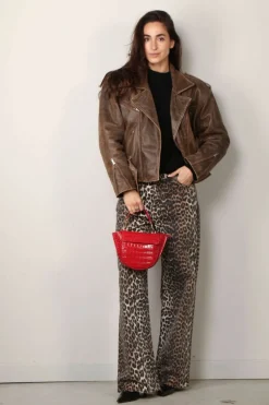 Ganni Jeans - Print Denim Izey  -  Leopard