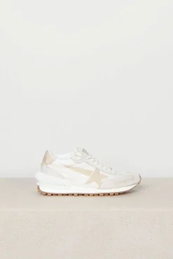Golden Goose Sneakers - Running Marathon - Beige / Light Grey