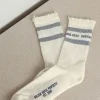 Golden Goose Sokken - Socks High Rib - Heritage White / Melange Grey / Blue Navy