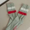 Golden Goose Sokken - Socks High Rib - Desert Sage / Heritage White / Haute Red