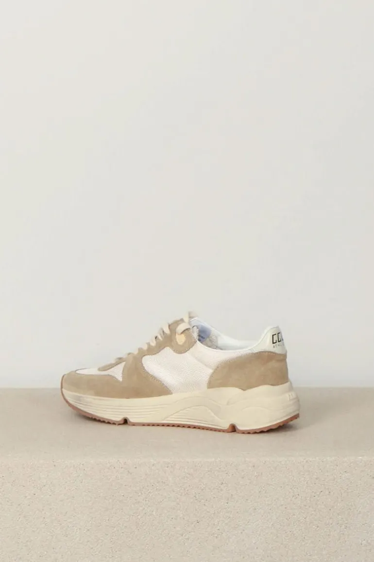 Golden Goose Sneakers - Running Sole - Beige Gold