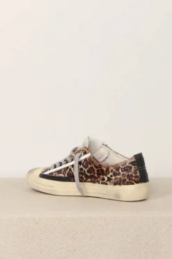 Golden Goose sneakers - V Star - Beige Brown Leo/Black