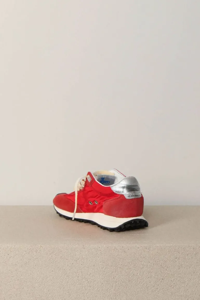 Golden Goose Sneakers - Marathon Sneakers - Red/Silver