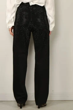 Golden Goose Jeans - Pant Kim Denim Crystals Degrade - Black