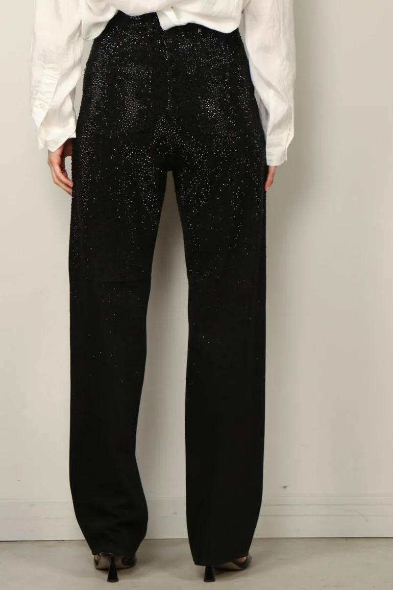 Golden Goose Jeans - Pant Kim Denim Crystals Degrade - Black