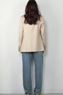 Golden Goose blazer - Double-Breasted Blazer Gabardine - Sand