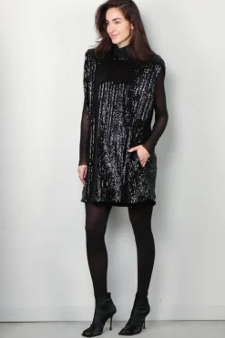 Golden Goose Jurk - Sleeveless Tee Dress - Black