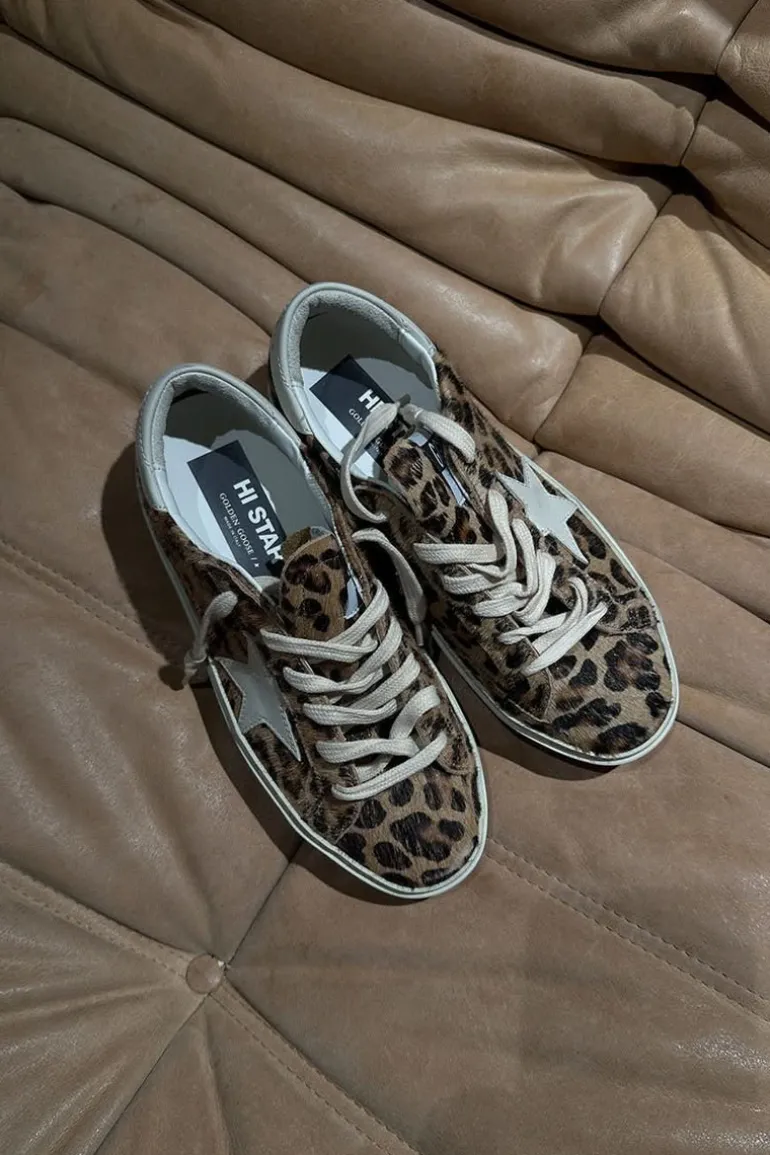 Golden Goose Sneakers - Hi Star - Beige Brown