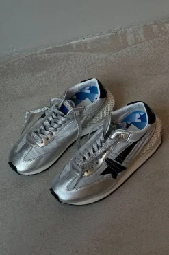 Golden Goose Sneakers - Marathon Sneakers - Silver/Black