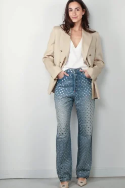 Golden Goose blazer - Double-Breasted Blazer Gabardine - Sand