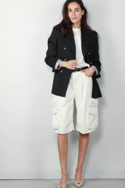 Golden Goose blazer - Double Breasted Blazer Gabardine - Black