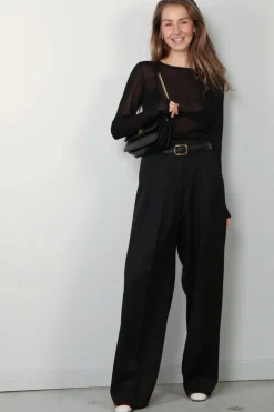 Golden Goose Broek - Jogging Pants Compact Garbardine Wool - Dark Blue
