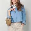 Halfboy Blouse - Power shirt - Medium blue denim